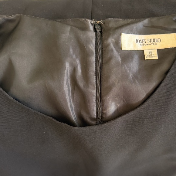 Jones Studio Separates Elegant Black Sleeveless LBD Dress - Picture 4 of 5